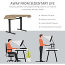 Scrivania da Ufficio Angolare 167x107x72-122 cm in Alluminio e MDF Legno