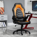 Sedia da Gaming Ergonomica 66,5x51x115-125 cm in Similpelle  Nera e Arancione