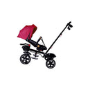 Passeggino Triciclo con Sedile Girevole 65x47x110 cm con Cappotta e Cestini Fucsia  