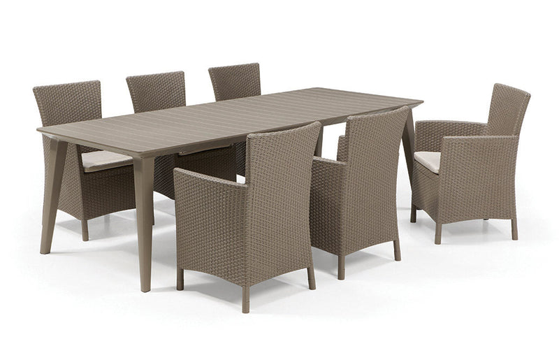 Poltrona da Giardino 62x60x89 cm in Resina Keter Iowa Dining Chari Cappuccino