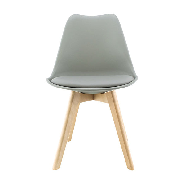 acquista Chaise de salle à manger 48x50x82 cm pieds bois gris