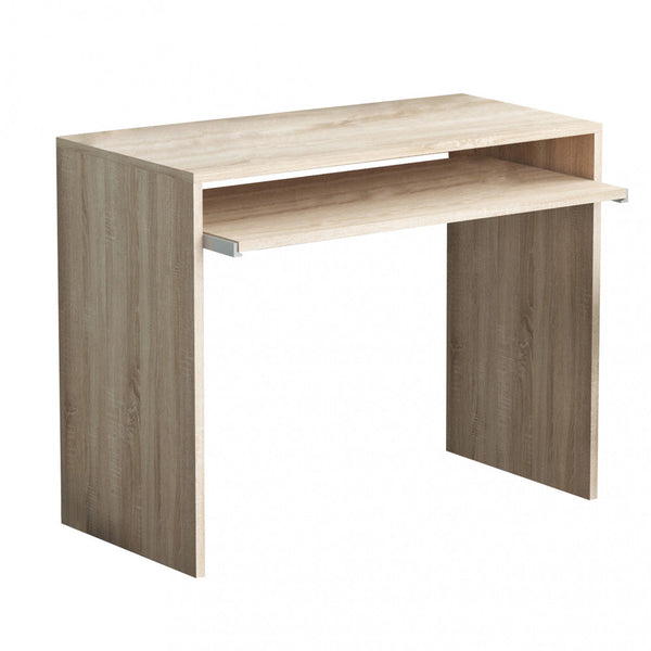 acquista Perry Bureau PC Chêne Clair 90x45x74 h cm en Aggloméré Bilaminé Marron