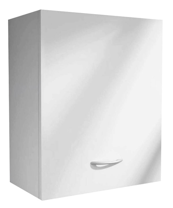 prezzo Meuble de Salle de Bain 1 Porte en Mélamine 48x48 cm Ambrosini Perla Blanc Mat