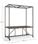 Tavolo Espositore con Tetto 180x220H in Metallo