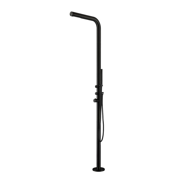 Douche de jardin 221x18x56 cm avec douchette Sined Budoni Noir Satiné online