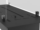 Bruciatore a Bioetanolo da Incasso 80x32x15 cm Insert Slim 800 Nero con Vetro