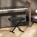 Sgabello per Pianoforte Pieghevole e Regolabile 60x32x53-63 cm in Pelle PU Nero   