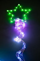 Albero di Natale Composizione Led 240 cm 32 Giochi di Luce da Esterno