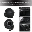 Casco Integrale per Scooter Visiera Lunga Nero Varie Misure