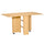 Table pliante peu encombrante en bois naturel 140x80x74 cm