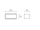 Applique da Esterno a LED 13W+13W 4000K Sovil Bianco