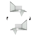 Box Doccia Angolare 2 Ante Battenti In Cristallo Trasparente 6mm H198 Fosterberg Aalborg Duo Varie Misure