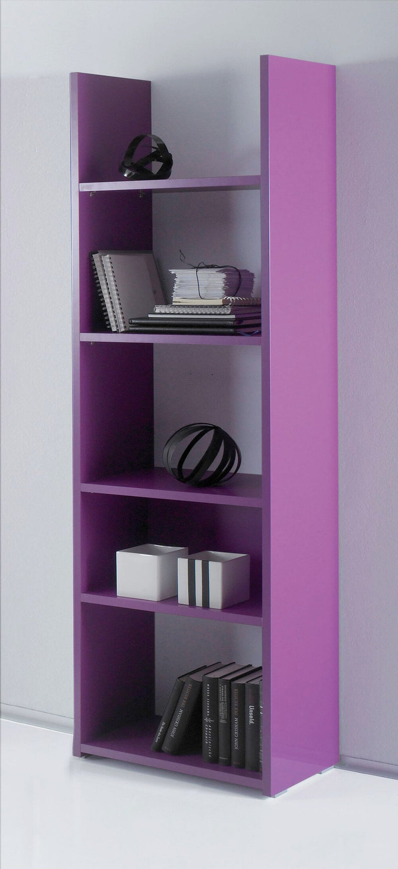 Libreria da Parete con 5 Ripiani in Melamina 56x29x184cm TFT  Boost Viola