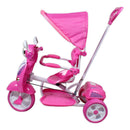 Triciclo a Spinta per Bambini Seggiolino Reversibile Hornet Rosa