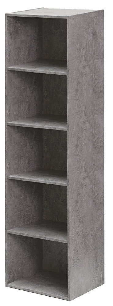 sconto Bibliothèque 5 étagères 40x29x172 cm en Bois Ciment