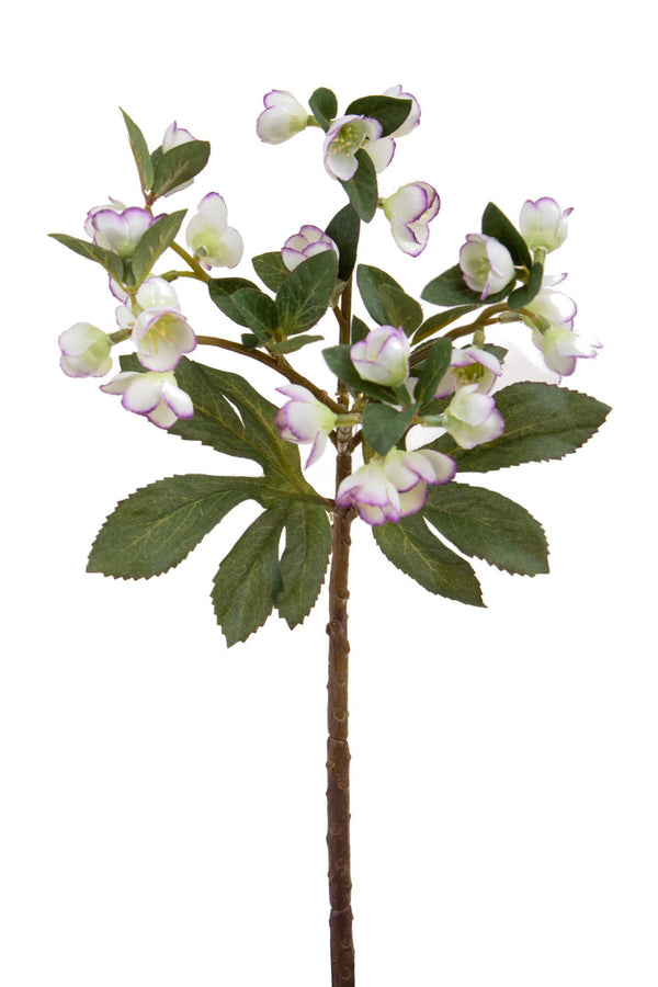 prezzo Lot de 4 branches d'hellébore artificielles hauteur 42 cm blanc