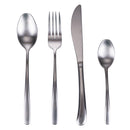 Servizio Set di Posate 24 Pezzi in Acciaio Inox VdE Tivoli 1996 Drop Silver Satinato