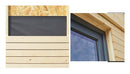 Casetta Abitabile da Giardino 4,97x4,97m Senza Pavimento con Pareti Isolanti Decor Home 21m²
