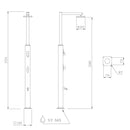 Doccia da Giardino Miscelatore e Lavapiedi Ama Luxury Plutone