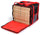 Sac Isotherme pour Pizzas à Emporter 8/10 Cartons Safemi Express 10 Noir et Rouge