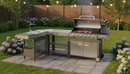 Modulo Componibile Corner Ompagrill Indian con Rubinetto e Scarico Compatibile BBQ Indianapolis in Acciaio Inox