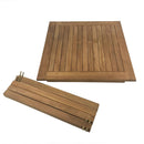Tavolo per Giardino da Esterno Quadrato Bistrot 80x80 cm in Teak