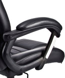 Sedia Poltrona Presidenziale da Ufficio in Similpelle Bozzini Revolution Nero