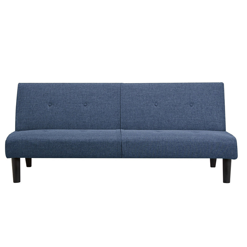 Divano Letto Prontoletto Click Clack Rivestimento in Tessuto Blu Oliver