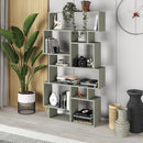 Libreria Design Moderna 168x96x25 cm Scaffale 8 Ripiani in MDF Verde      