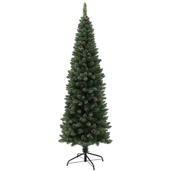 sconto Albero di Natale Artificiale 180 cm 618 Rami con Pigne Verde