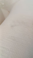 Divano modulare 3 Posti 260x106x82 cm con Seduta Ampia e Cuscini in Chenille Crema da Scelta      