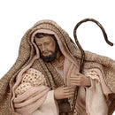 Natività tessuto set 9pz beige cm xh25,5