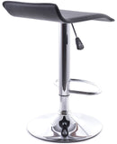 Sgabello con Alzata a Gas e Seduta Girevole in Similpelle Vandi Grigio Scuro