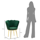 Poltrona Mindy Verde 70x63x83 cm in Legno e Ferro 