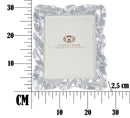 Cornice Lefy 27,5x2,5x32,5 cm in Poliresina e Vetro Argento