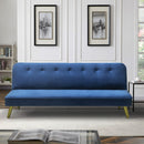 Divano Letto Clic Clac 180x81x77 cm in Tessuto Blu
