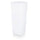 Pot Carré Lumineux de Jardin Solaire Auto-rechargeable 45x45x102 cm en Polyéthylène Sined Solar 102 Blanc