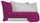 Lot de Draps Haut et Bas et Taies d'Oreiller Double Face Fuchsia/Gris Clair