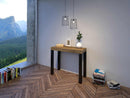 Consolle Allungabile 90-300x40x77 cm in Nobilitato Marrone