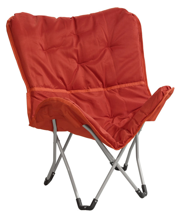 Tabouret de camping pliant 82x82x72 cm en métal et polyester rouge acquista
