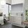 Meuble de salle de bain suspendu Bracciano chêne blanc 102x46,5x53 H cm