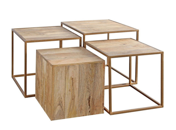 prezzo Ensemble de 4 tables basses carrées Jaidev
