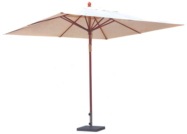 online Parasol de jardin en bois tropical écru Becker Différentes tailles