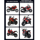 Moto Elettrica per Bambini 12V con Licenza BMW S1000 XR Rossa
