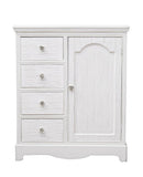 Credenza Blanc 1 Anta 4 Cassetti in Legno