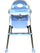 Chaise haute 4 en 1 pour bébé qui nourrit et joue Bleu