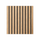 Set 12 Pannelli Decorativi 60x60 cm Motivo a Doghe in MDF e Feltro PET Rivestimento Murale Fonoassorbente Rovere