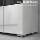 Mobile Sotto Lavabo Bagno 2 Ante 60x36,5x56 cm in MDF Bianco