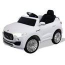 Macchina Elettrica per Bambini 6V con Licenza Maserati Levante Bianca