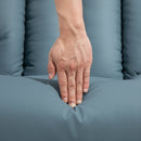 Poltrona Relax Reclinabile Alzapersone Elettrica con Telecomando Azzurro   